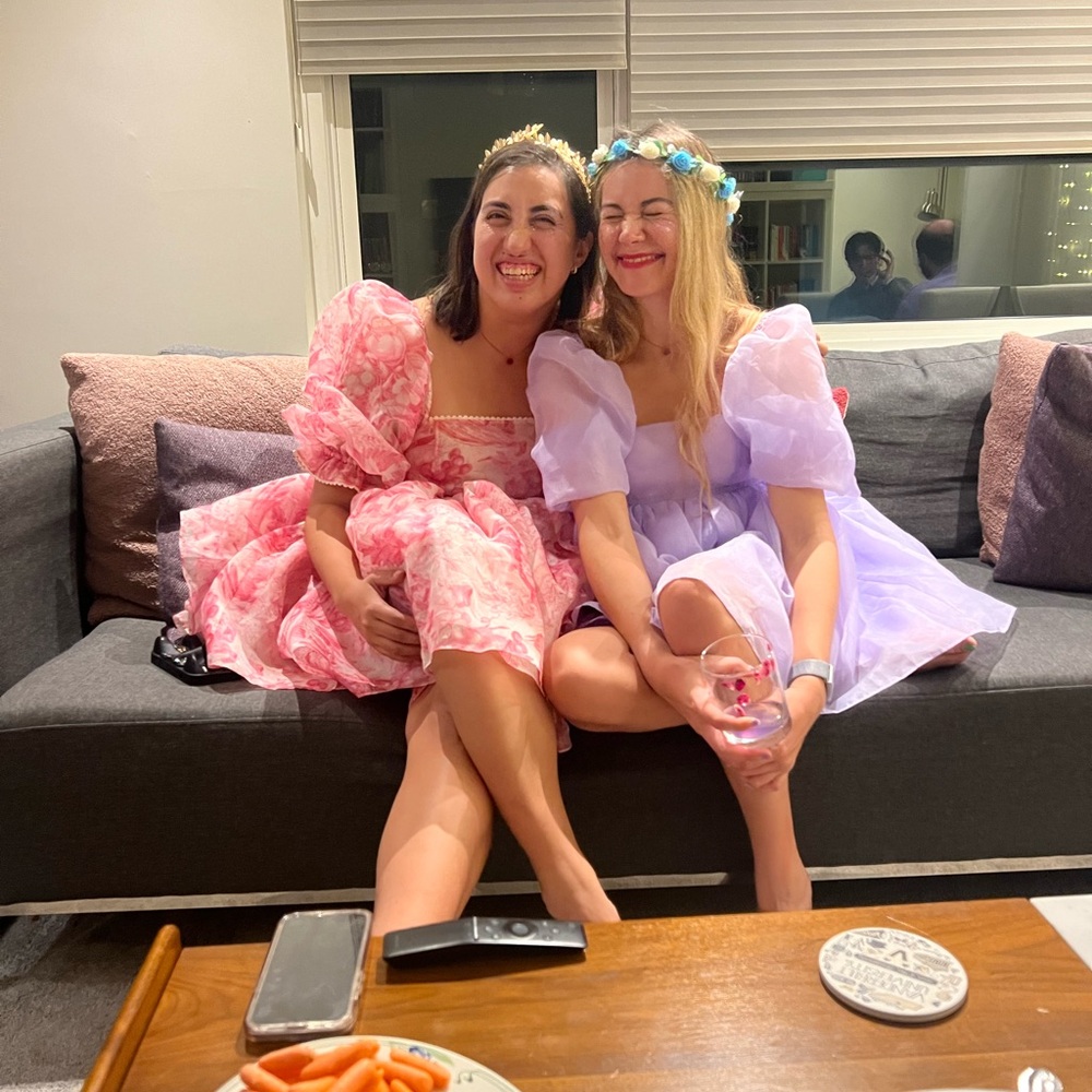 Selkie Lavender Puff mini Dress